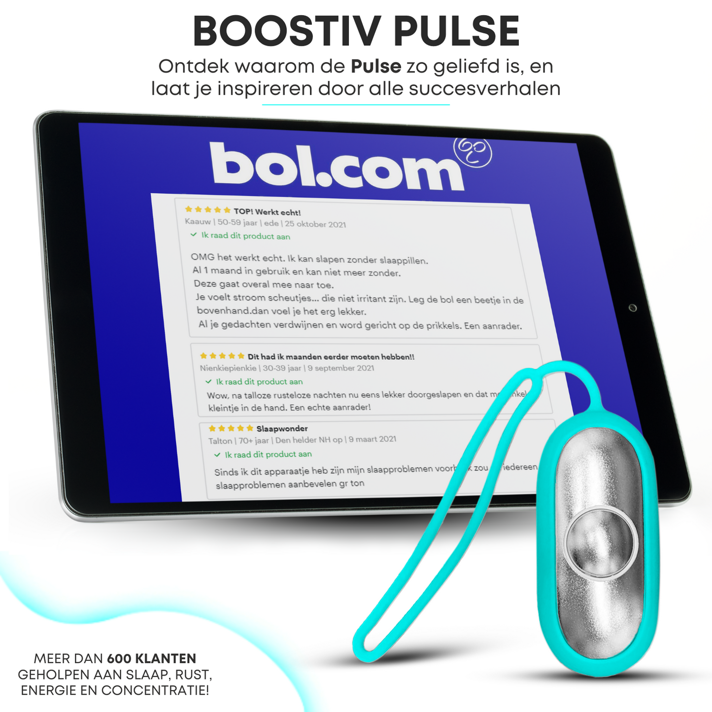 Boostiv® Sleep & Focus - Bevordering melatonine en serotonine aanmaak - Frequentietherapie - Slaaphulp - Tegen Depressie