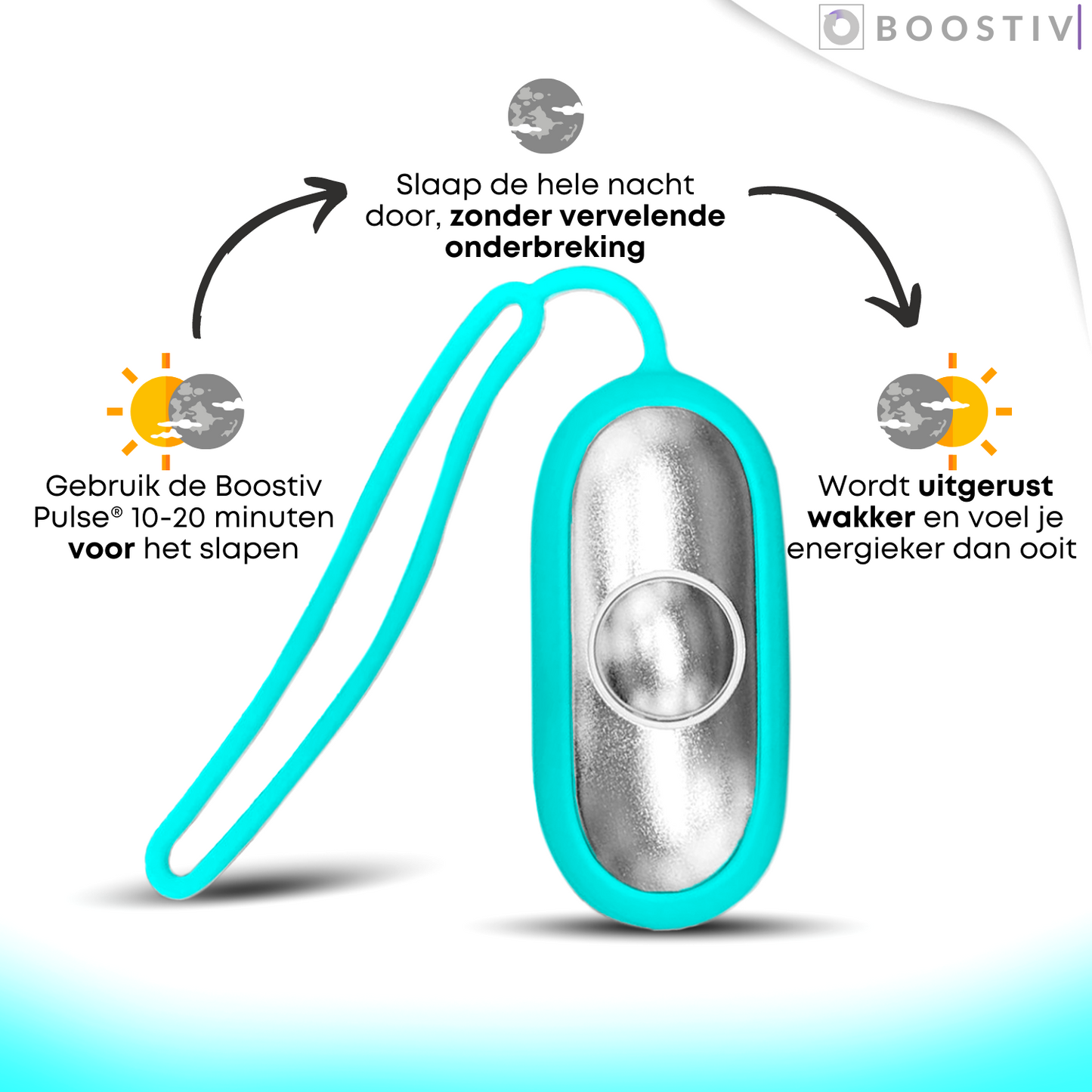 Boostiv® Sleep & Focus - Bevordering melatonine en serotonine aanmaak - Frequentietherapie - Slaaphulp - Tegen Depressie