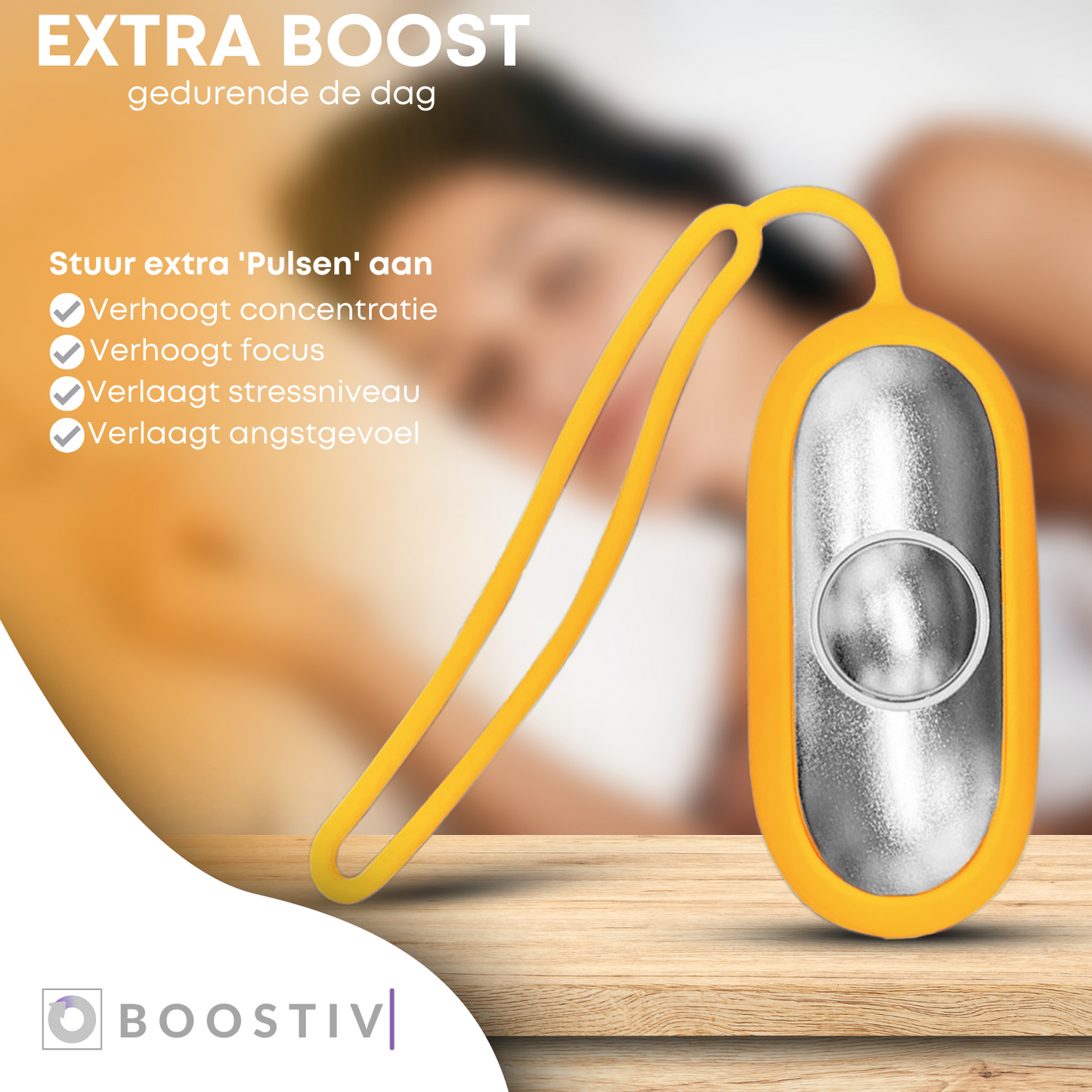 Boostiv® Sleep & Focus - Bevordering melatonine en serotonine aanmaak - Frequentietherapie - Slaaphulp - Tegen Depressie