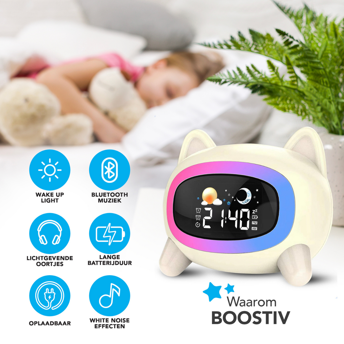 Boostiv Slaaptrainer - Kinderwekker